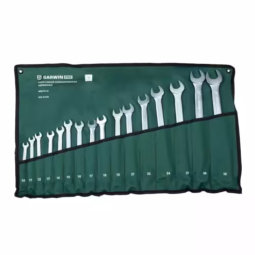 Набор ключей комбинированных удлиненных Garwin 606570-16, 10-32 мм, 16 предметов