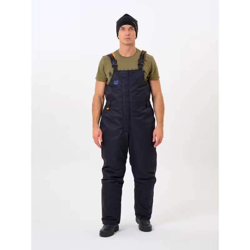 Костюм-поплавок мужской Triton Gear Skif (Скиф) -40 ПК 2024, ткань Таслан, черный/оранжевый, размер 52-54, 170-176 см