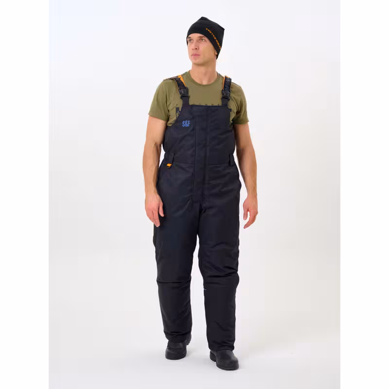 Костюм-поплавок мужской Triton Gear Skif (Скиф) -40 ПК 2024, ткань Таслан, черный/оранжевый, размер 44-46, 170-176 см