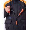 Костюм-поплавок мужской Triton Gear Skif (Скиф) -40 ПК 2024, ткань Таслан, черный/оранжевый, размер 48-50, 170-176 см