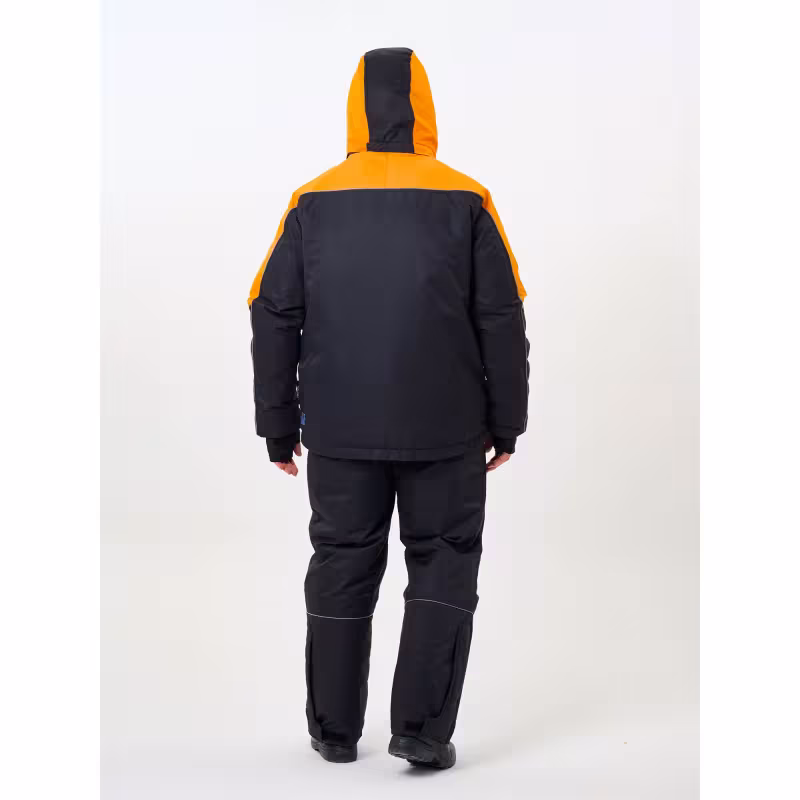 Костюм-поплавок мужской Triton Gear Skif (Скиф) -40 ПК 2024, ткань Таслан, черный/оранжевый, размер 48-50, 170-176 см