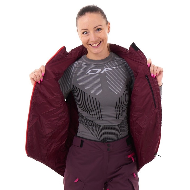 Жилет Dragonfly DF VEST 200 Burgundy, Таффета, красный, размер M, 172-176 см