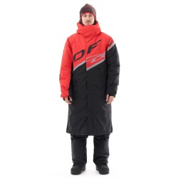 Пальто зимнее мужское Dragonfly Race Coat Man Red 2023, мембрана DFTEX, красный/черный, размер L