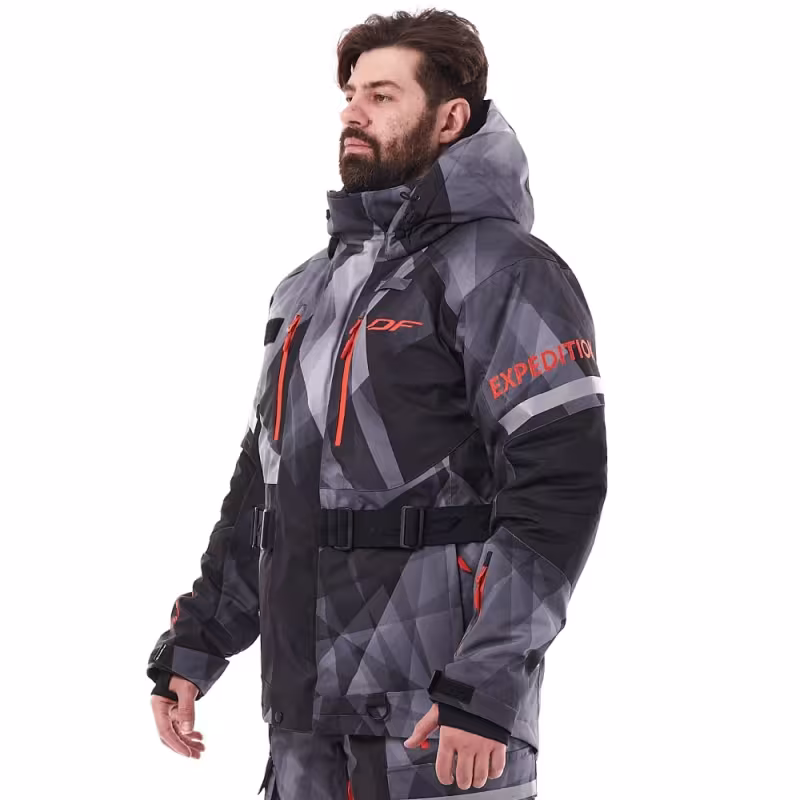Куртка мужская Dragonfly Expedition, мембрана DFTEX, Camo-Dark Grey, серый, размер M, 176 см