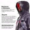 Мотокуртка мужская Dragonfly Expedition, мембрана DFTEX, Camo-Dark Grey, серый, размер L, 182 см