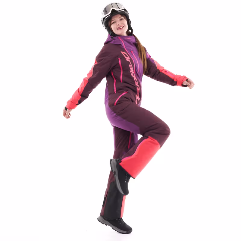 Комбинезон женский Dragonfly Gravity Premium Woman Purple-Brown 2024, мембрана Toray Delfy, фиолетовый/коричневый, размер S, 164 см
