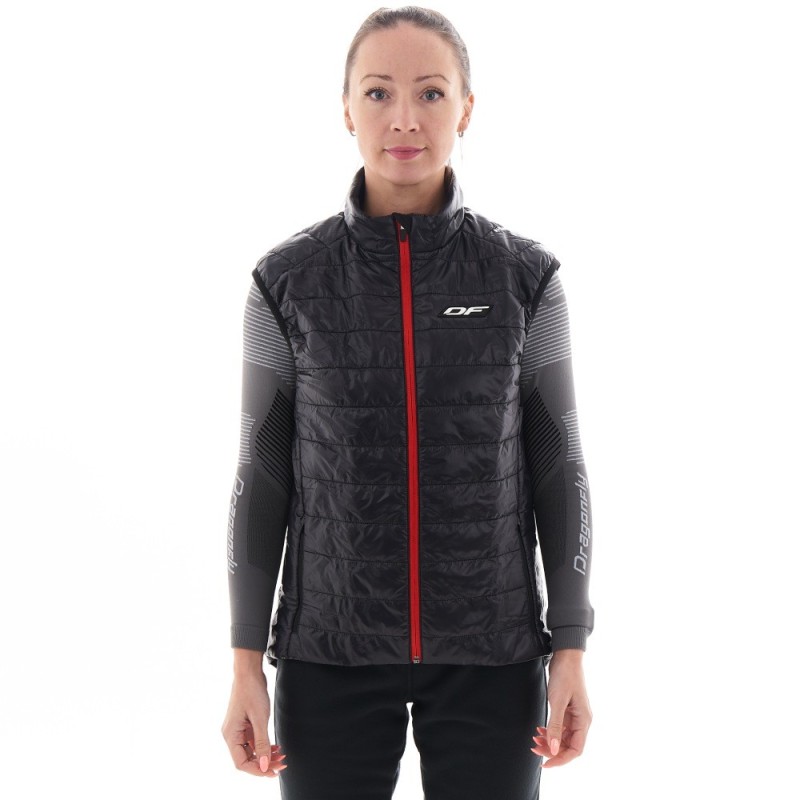 Жилет Dragonfly DF VEST 100 Black, Таффета плащевая, черный, размер S, 170-175 см