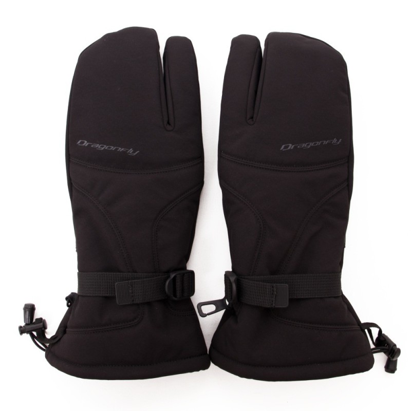 Рукавицы снегоходные Dragonfly Snowmobile Mittens, черный, размер L