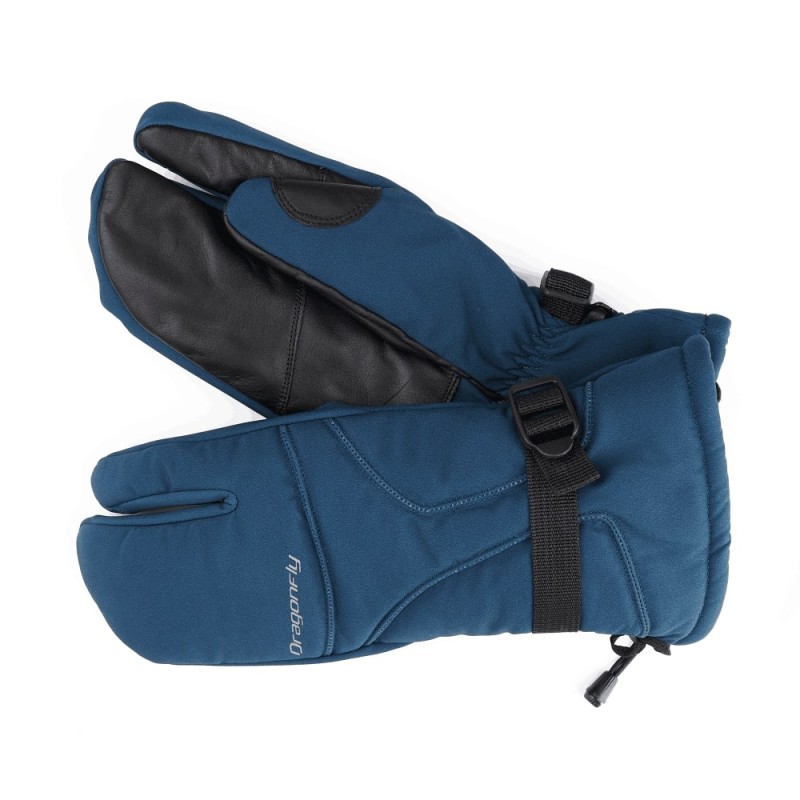 Рукавицы снегоходные Dragonfly Snowmobile Mittens Dark Ocean, синий, размер L