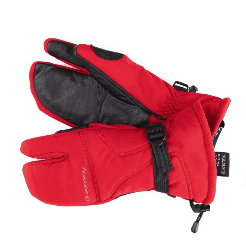 Рукавицы снегоходные Dragonfly Snowmobile Mittens, красный, размер L