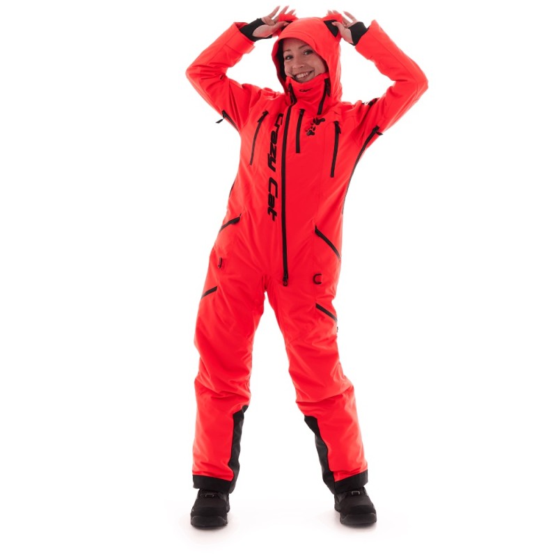 Комбинезон женский Dragonfly Extreme Woman Red Cat 2024, мембрана DFTEX, красный, размер L, 170-178 см