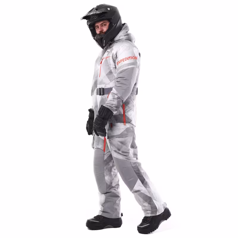 Полукомбинезон мужской Dragonfly Expedition 2024 Camo - Grey, мембрана DFTEX, серый/белый, размер L, 182 см