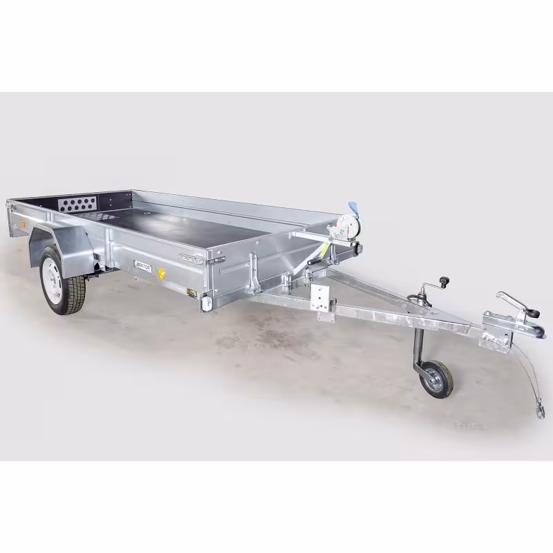 Прицеп бортовой одноосный  Вектор ЛАВ 81012А Евро, опорное колесо