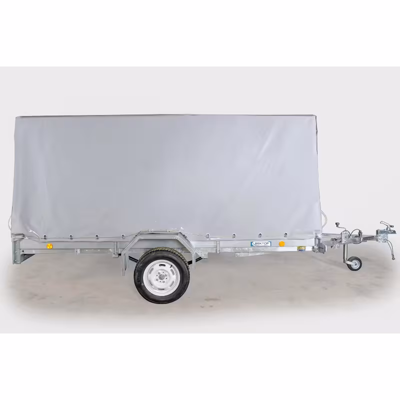 Прицеп бортовой одноосный  Вектор ЛАВ 81012А Евро, опорное колесо