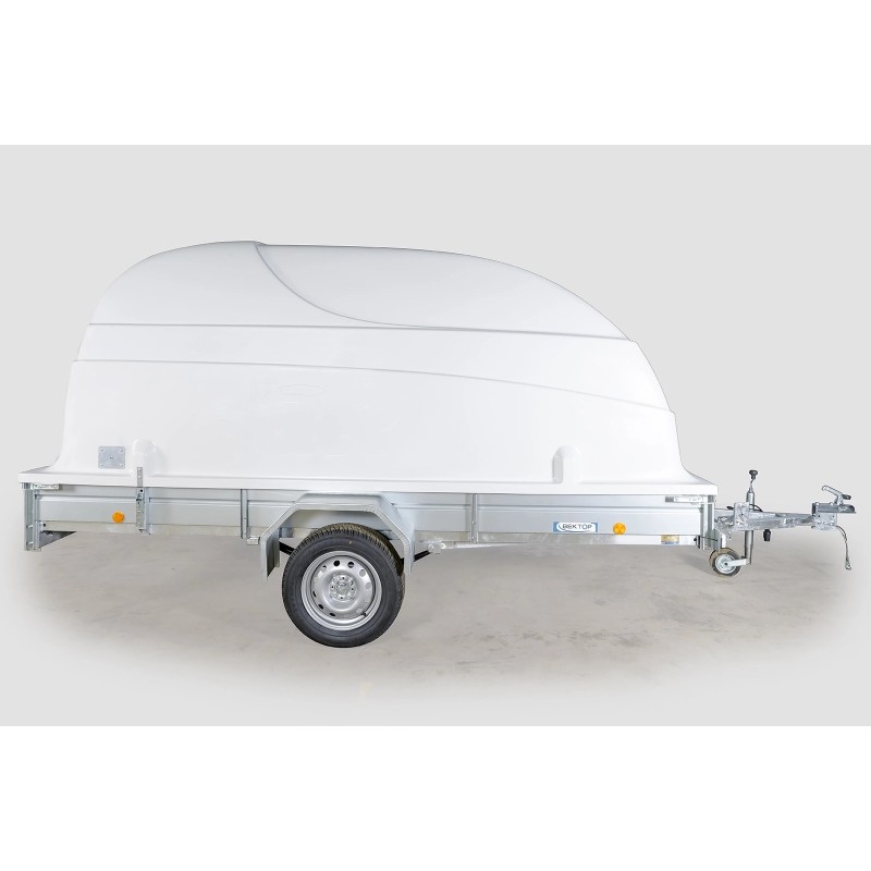 Прицеп бортовой одноосный  Вектор ЛАВ 81012А Евро, опорное колесо