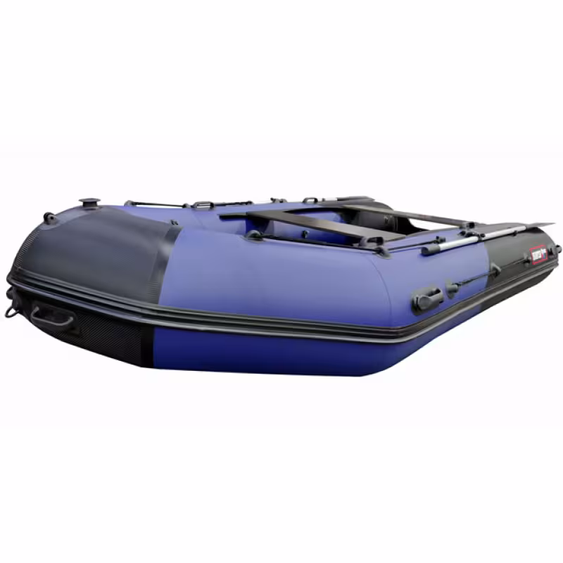 Надувная лодка ПВХ Hunterboat 370 ПРО Спорт, НДНД, синий/карбон