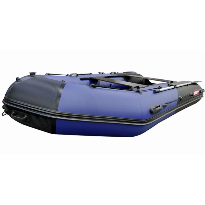 Надувная лодка ПВХ Hunterboat 370 ПРО Спорт, НДНД, синий/карбон