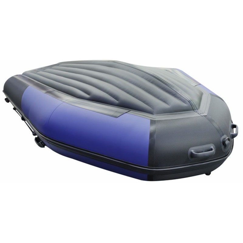 Надувная лодка ПВХ Hunterboat 370 ПРО Спорт, НДНД, синий/карбон
