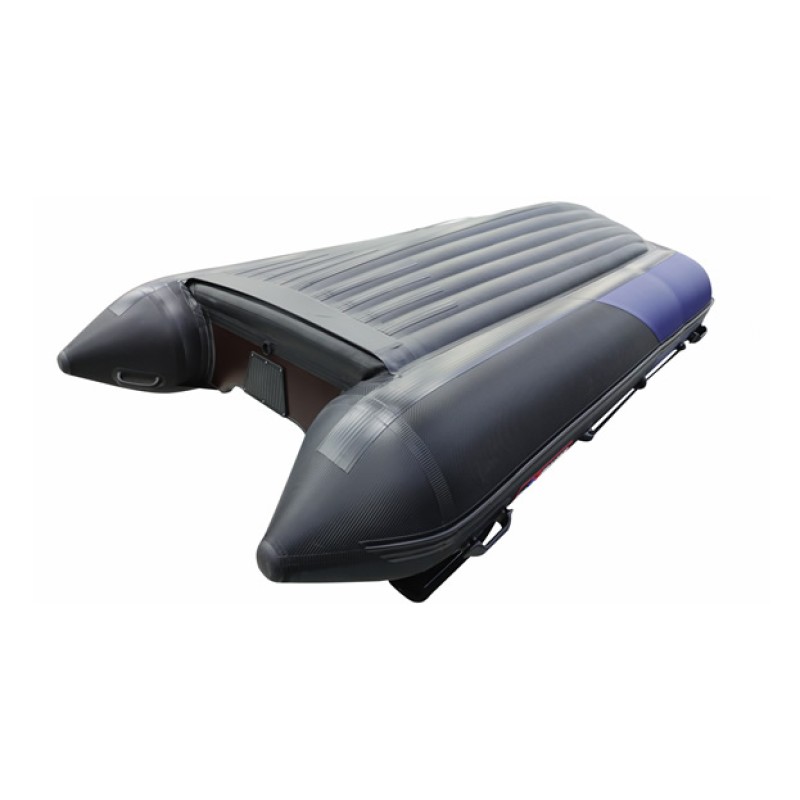 Надувная лодка ПВХ Hunterboat 370 ПРО Спорт, НДНД, синий/карбон
