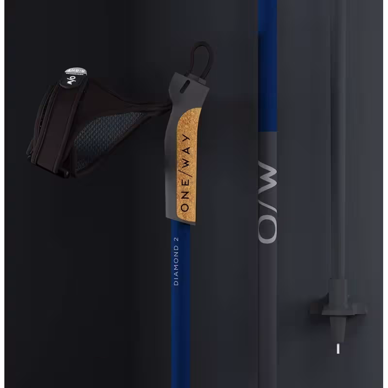 Лыжные палки One Way Diamond 2, стекловолокно, 150 см