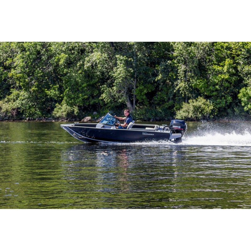 Лодка алюминиевая VBoats Волжанка 44 Fish (высота транца 508 мм)