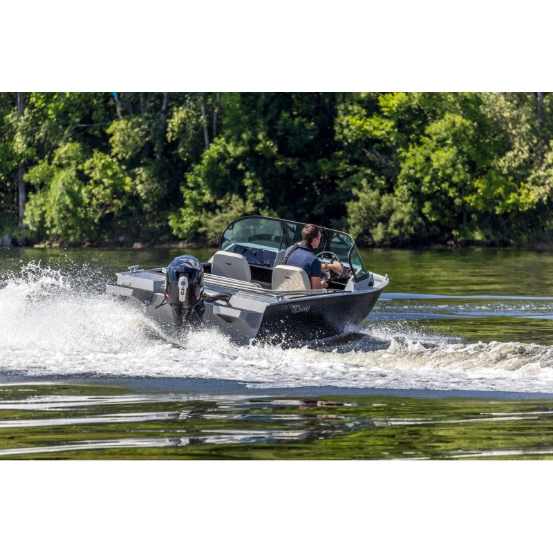 Лодка алюминиевая VBoats Волжанка 44 Fish (высота транца 508 мм)