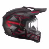 Мотошлем зимний с подогревом FXR Clutch X Evo Red, черный/красный, размер XL