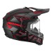 Мотошлем зимний с подогревом FXR Clutch X Evo Red, черный/красный, размер XL