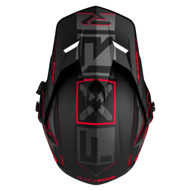 Мотошлем зимний с подогревом FXR Clutch X Evo Red, черный/красный, размер XL