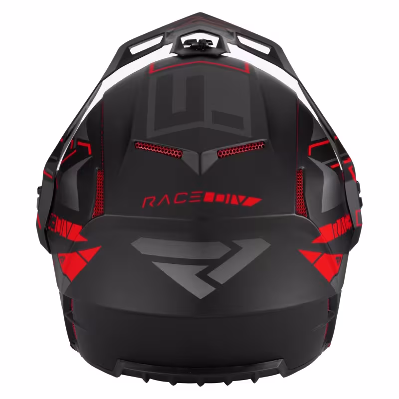 Мотошлем зимний с подогревом FXR Clutch X Evo Red, черный/красный, размер XL