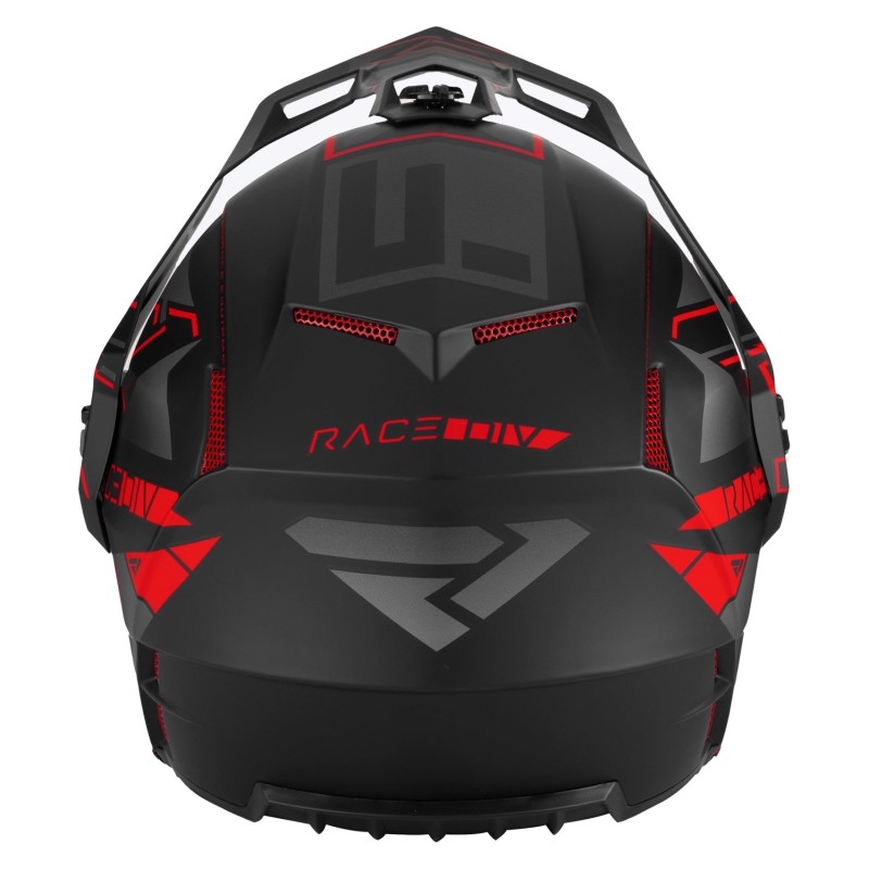 Мотошлем зимний с подогревом FXR Clutch X Evo Red, черный/красный, размер XL