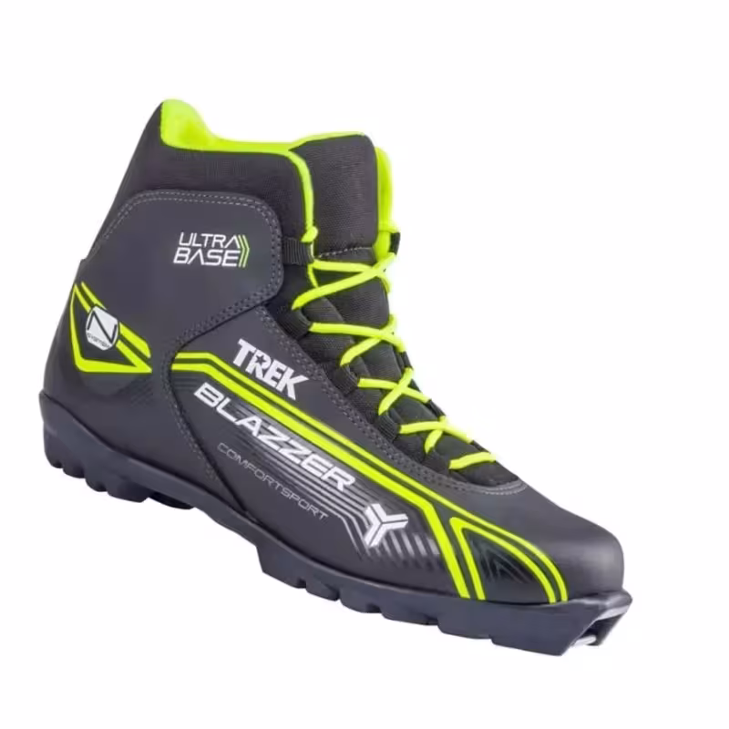 Ботинки лыжные Trek Blazzer1 NNN, черный/зеленый, размер 35