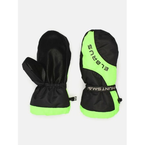 Рукавицы Huntsman (Восток) Elbrus, ткань Hit Membrane, черный/зеленый, размер универсальный