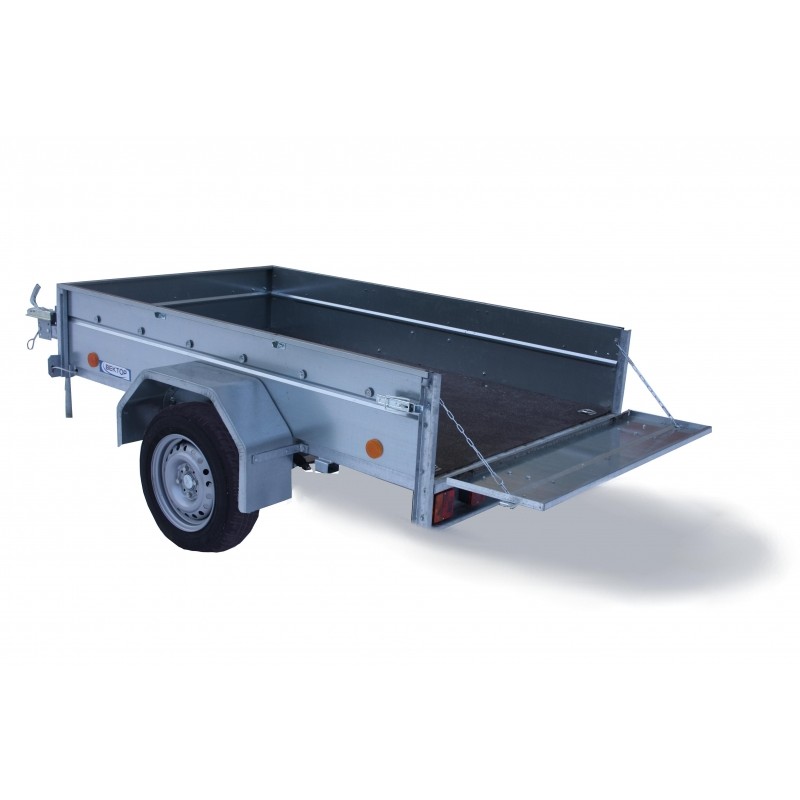 Прицеп бортовой одноосный Вектор ЛАВ 81011В с крышкой, высокий борт