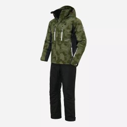 Костюм мужской Finntrail Atlas 3440 CamoShadowGreen, ткань Рипстоп/мембрана Hard-Tex, зеленый камуфляж/черный, размер M, 170-180 см