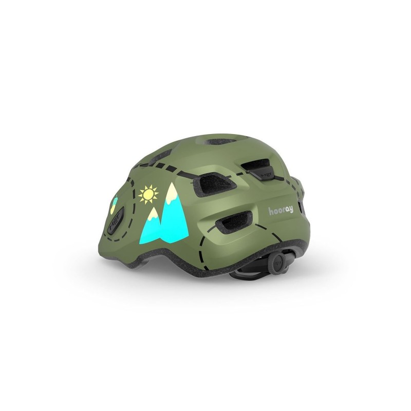 Велошлем Met Hooray Green Forest, хаки, размер S, 52-55 см