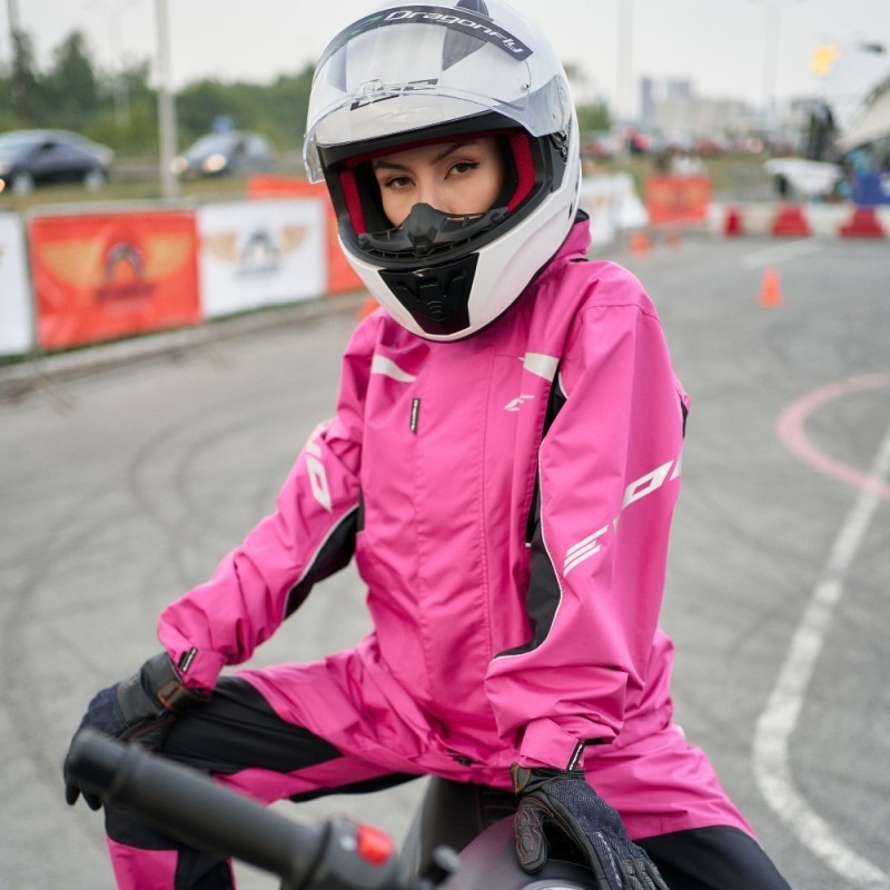 Куртка - дождевик Dragonfly EVO Woman Pink 2023, мембрана, розовый, размер S, 164 см