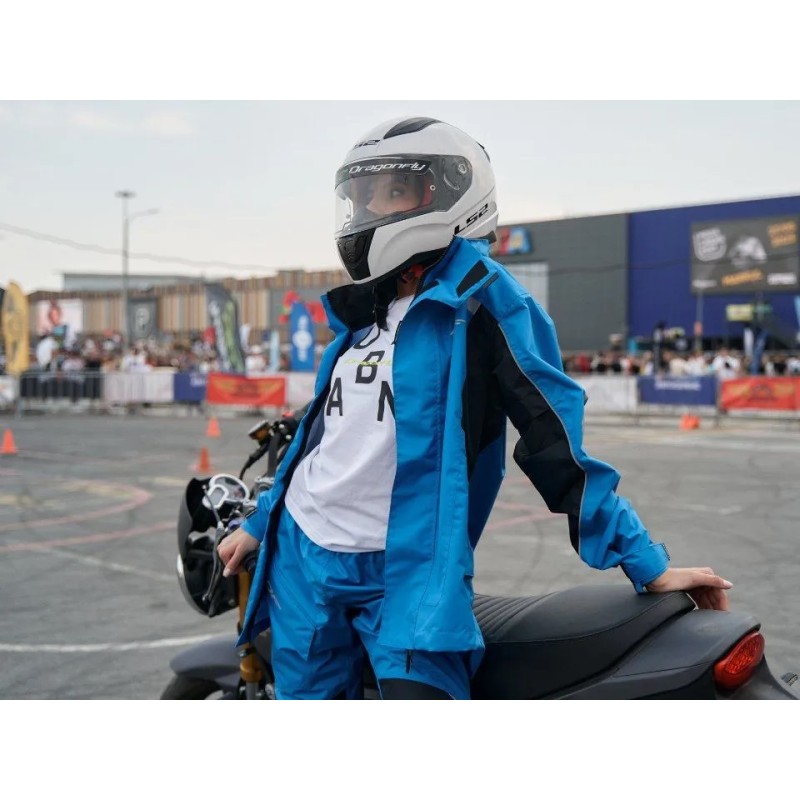 Куртка - дождевик Dragonfly EVO Woman Blue 2023, мембрана, синий, размер XS, 158 см