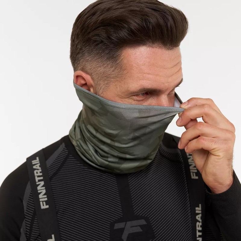 Шарф-бафф  Finntrail Tube 9800 CamoShadowGreen, зеленый камуфляж,  размер универсальный