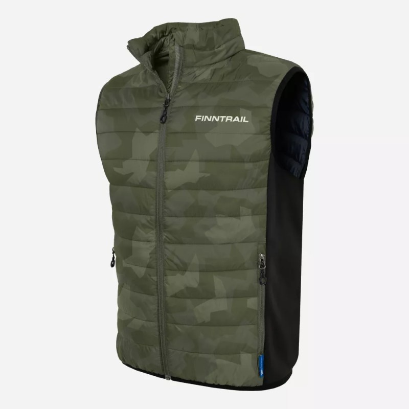 Жилет мужской Finntrail Master Vest 1506 CamoShadowGreen, полиэстер, зеленый, размер L
