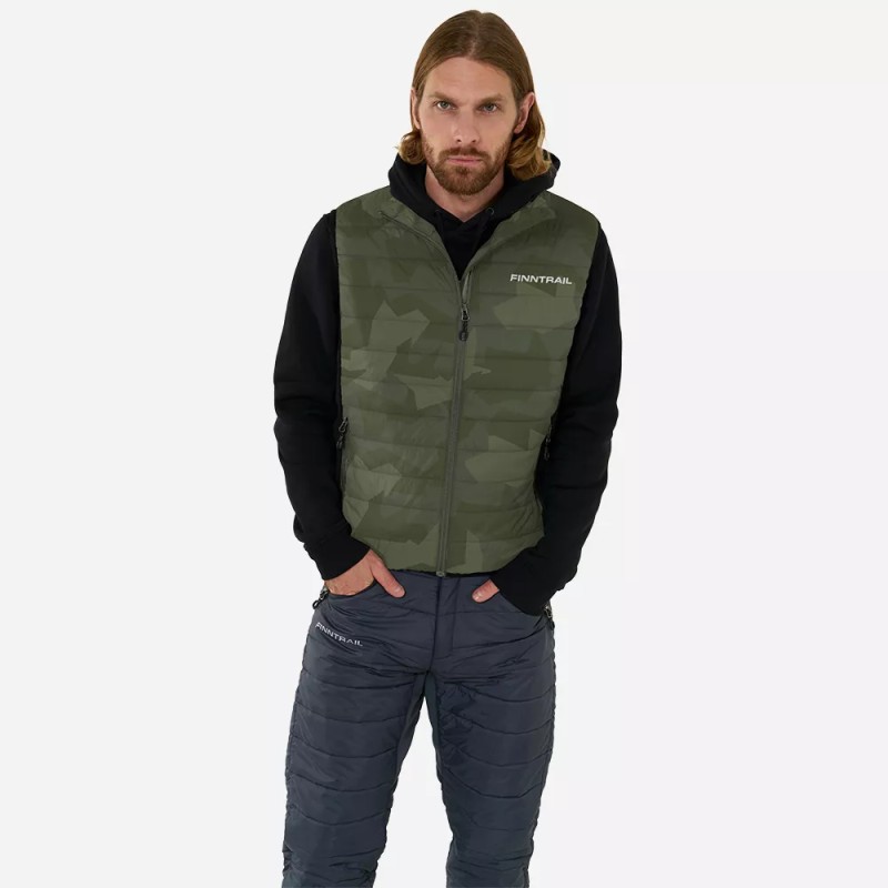 Жилет мужской Finntrail Master Vest 1506 CamoShadowGreen, полиэстер, зеленый, размер L