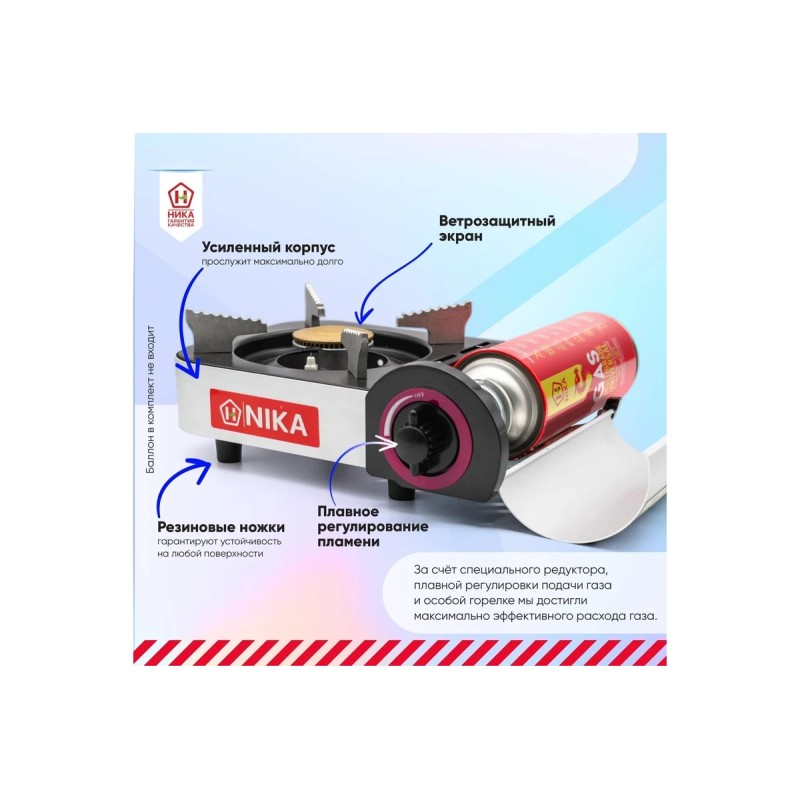 Плитка газовая портативная Nika Модель-02