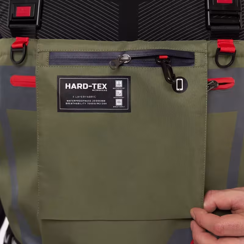 Полукомбинезон-вейдерсы Finntrail Wademan 1524 Khaki, мембрана Hard-Tex, хаки, размер L/45, 175-185 см