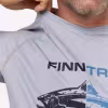 Лонгслив мужской Finntrail Wave Fish 6611 Grey, полиэстер, серый, размер 48-50 (M), 170-180 см