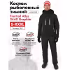 Костюм мужской Finntrail Atlas 3440 Graphite, ткань Рипстоп/мембрана Hard-Tex, черный, размер 54-56 (MK), 170-180 см