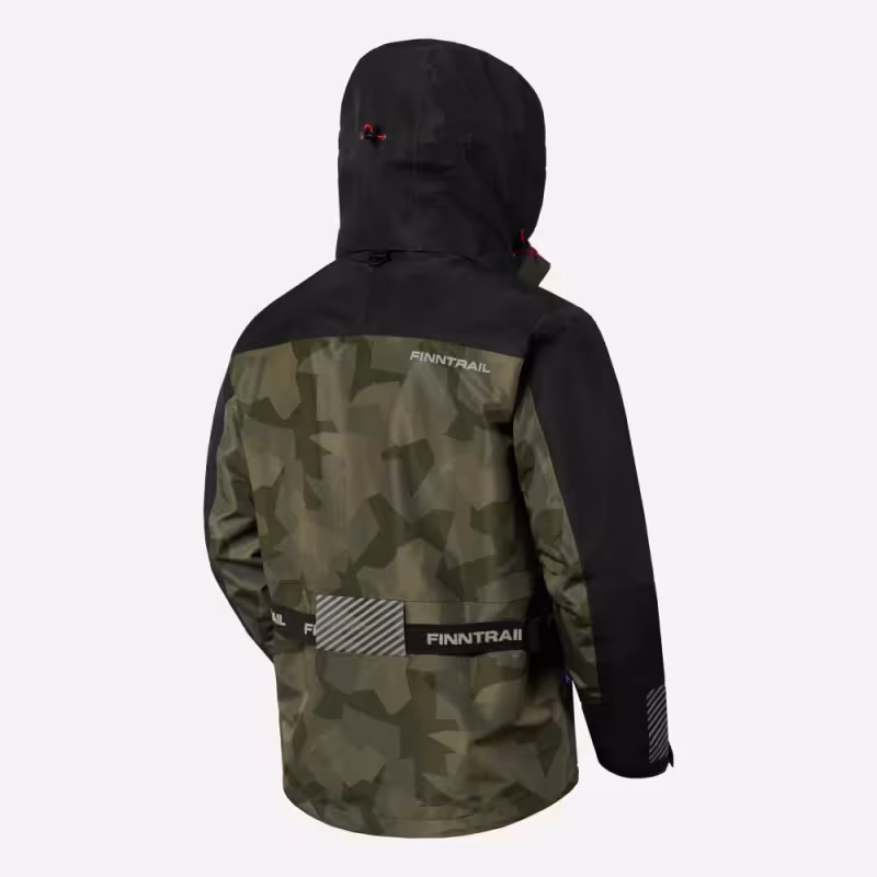 Костюм мужской Finntrail Thor 3420 CamoShadowGreen, мембрана Hard-Tex, зеленый, размер 50-52 (L), 175-185 см