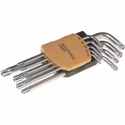 Набор ключей TORX RF-5098L: Г-образных удлиненных T10-T50 9пр. на пласт. держат.  ROCKFORCE /1/50
