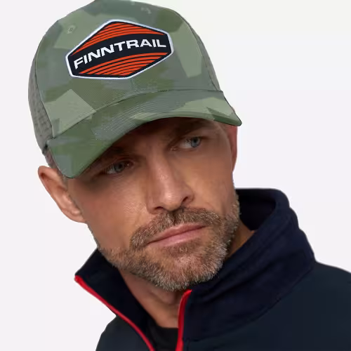 Кепка-бейсболка Finntrail Cap 9611 CamoShadowGreen, хлопок, зеленый камуфляж, размер универсальный