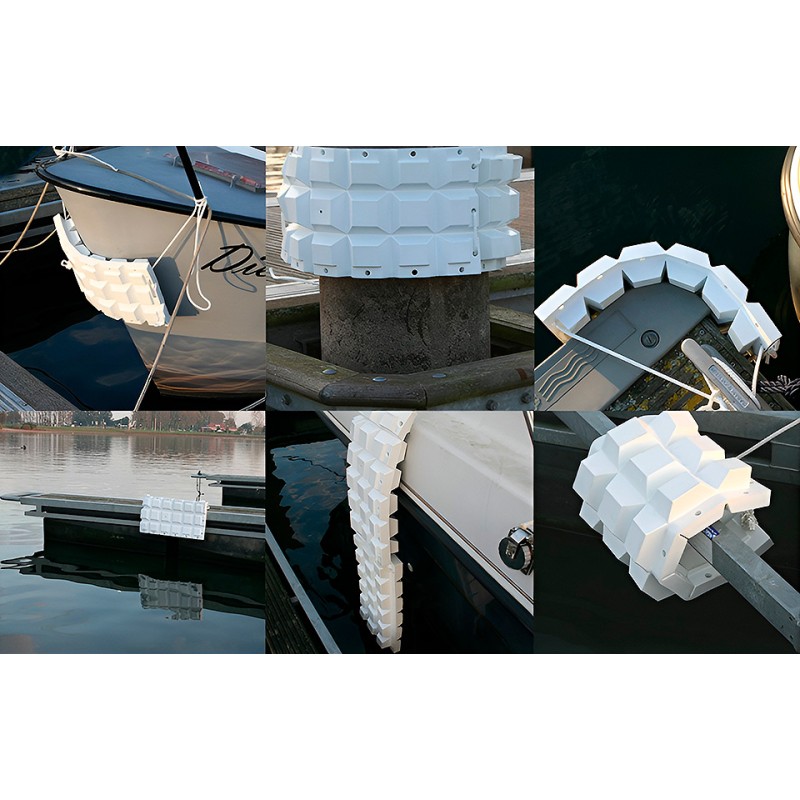 Кранец швартовый многофункциональный Majoni 600х300х80 мм, белый