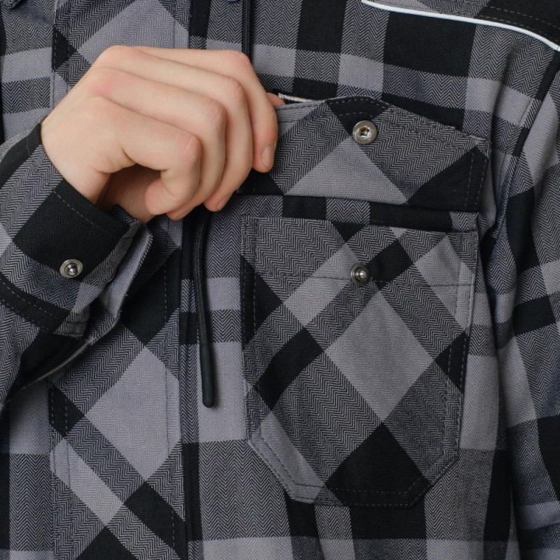 Моторубашка Dragonfly Streetfighter Grey с защитой 2024, серый, размер M